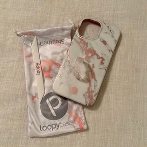Loopy iPhone 13 Pro Max case rose marble